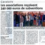 Les associations reçoivent 340 000 euros de subventions