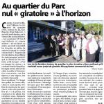 Au quartier du Parc nul giratoire à l'horizon