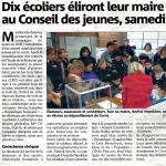 Dix écoliers éliront leur maire au Conseil des jeunes, samedi