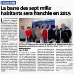 La barre des sept mille habitants sera franchie en 2015