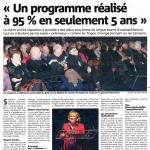 Un programme réalisé à 95% en seulement 5 ans