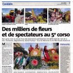 Des milliers de fleurs et de spectateurs au 5e corso