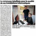 La commune labellisée pour la qualité de ses installations informatiques