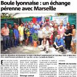 Boule lyonnaise : un échange pérenne avec Marseille