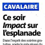 Ce soir Impact sur l'esplanade