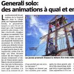 Generali Solo : des animations à quai et en mer