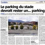 Le parking du stade devrait rester... un parking