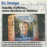 Bataille d’affiches… entre élections et Téléthon