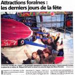 Attractions foraines : les derniers jours de la fête