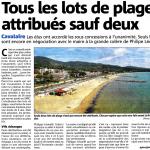 Tous les lots de plages attribués sauf deux