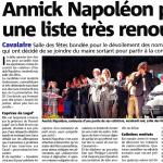 Annick Napoléon présente une liste très renouvelée