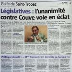 Législatives, l'unanimité contre Couve vole en éclat