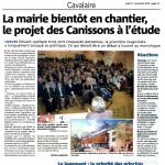La mairie bientôt en chantier, le projet des Canissons à l'étude