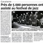 Près de 5000 personnes ont assisté au festival de jazz