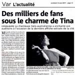 Des milliers de fans sous le charme de Tina
