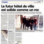 Le futur hôtel de ville est solide comme un roc