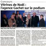Vitrines de Noël : l'agence Gachet sur le podium