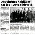 Des vitrines habillées par les "Arts d'hiver"
